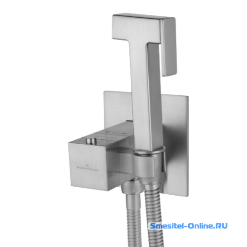 Фото Смеситель с гигиеническим душем Wonzon&Woghand WW-88829910-BN брашированный никель