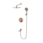 Душевая система Wonzon&Woghand Stick WW-88929010-RG розовое золото 