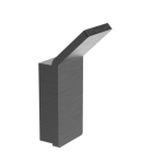 Крючок для ванной WONZON & WOGHAND LOTTE, Темный графит (WW-8315A-BGM)