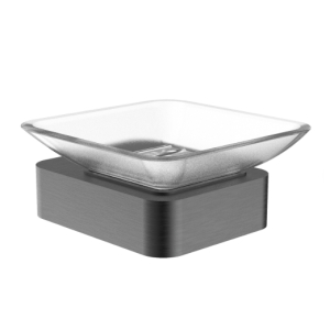 Мыльница с держателем WONZON & WOGHAND LOTTE, Темный графит (WW-8322-BGM)