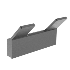 Двойной крючок для ванной WONZON & WOGHAND LOTTE, Темный графит (WW-8325-BGM)