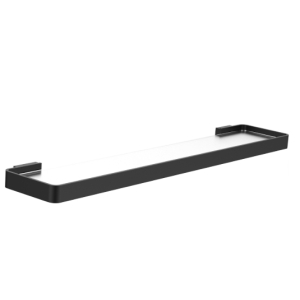 Стеклянная полка для ванной WONZON & WOGHAND LOTTE, Черный матовый (WW-8327A-MB)