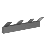 Вешалка с 4 крючками для ванной WONZON & WOGHAND LOTTE, Темный графит (WW-8345-BGM)