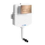 Бачок с клавишей розовое золото  Wasserkraft Aller 10TLT.031.ME.RG03  