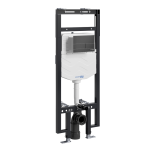 Инсталляция для унитаза Wasserkraft Dinkel 58TLT.010.ME.MB04 с клавишей - черная матовая