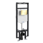 Инсталляция для унитаза Wasserkraft Dinkel 58TLT.010.ME.PG04 с клавишей - золото