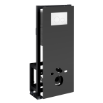 Инсталляция для унитаза Wasserkraft Glan 66TLT.010.ME.BL.WH02 черный, с клавишей - белый