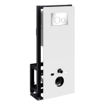 Инсталляция для унитаза Wasserkraft Glan 66TLT.010.ME.WH.CH02 белый, с клавишей - хром