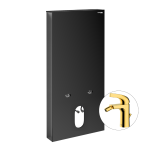 Инсталляция для биде Wasserkraft Naab 86BDT.050.BL.SQ7106 черный, со смесителем