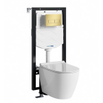Унитаз с инсталляцией и клавишей (комплект) Wasserkraft Vils 56TLT.010.ME.MG03.H002 белый, сиденье в комплекте
