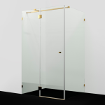 Душевой уголок 120х90 Wasserkraft Ems 76H07 золото