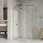 Душевой уголок 120х100 Wasserkraft Ems 76H10 золото