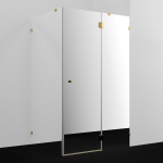 Душевой уголок 120х100 Wasserkraft Ems 76H10R-MR золото