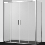 Душевой уголок 160х100 Wasserkraft Lippe 45S52 серебро