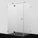 Душевой уголок 120х90 Wasserkraft Paar 88H07L-MG розовое золото