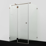 Душевой уголок 120х100 Wasserkraft Paar 88H10L-TXG розовое золото