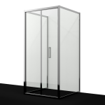 Душевой уголок 100х100 Wasserkraft Weser 78F42 серебро