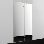 Душевая дверь 120 Wasserkraft Ems 76H05R-MR золото