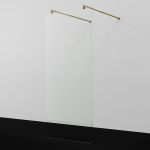 Душевая перегородка 120 Wasserkraft Vechte 60W40BG золото матовое