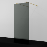 Душевая перегородка 120 Wasserkraft Vechte 60W40PG-TG золото