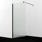 Душевая перегородка 120 Wasserkraft Rur 30W40MB-FL черный матовый