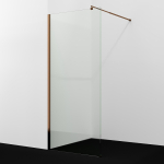 Душевая перегородка 100 Wasserkraft Rur 30W44RG розовое золото