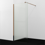 Душевая перегородка 100 Wasserkraft Rur 30W44RG-TXG розовое золото