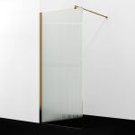 Душевая перегородка 110 Wasserkraft Rur 30W46BG-FL золото матовое