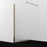 Душевая перегородка 110 Wasserkraft Rur 30W46RG-FL розовое золото