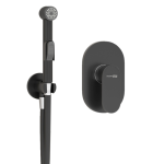 Смеситель с гигиеническим душем Wasserkraft A7451.083.236.081 черный матовый