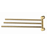 Держатель полотенец тройной Wasserkraft K-1033PG золото