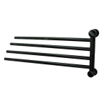 Держатель полотенец WasserKraft K-1034PB черный