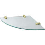 Стеклянная полка Wasserkraft K-533BG золото матовое