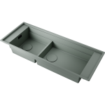 Мойка 114х46 Omoikiri Sintesi PRO 114-2-U/I-WG 4997453 зеленый ветер