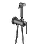 Смеситель с гигиеническим душем Boheme Eterna 177-GM оружейная сталь