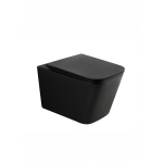 Унитаз Wonzon&Woghand Rona WW-UP2216-MB черный матовый, сиденье в комплекте