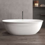 Ванна из искусственного камня 170х85 Abber Stein AS9631 белая матовая