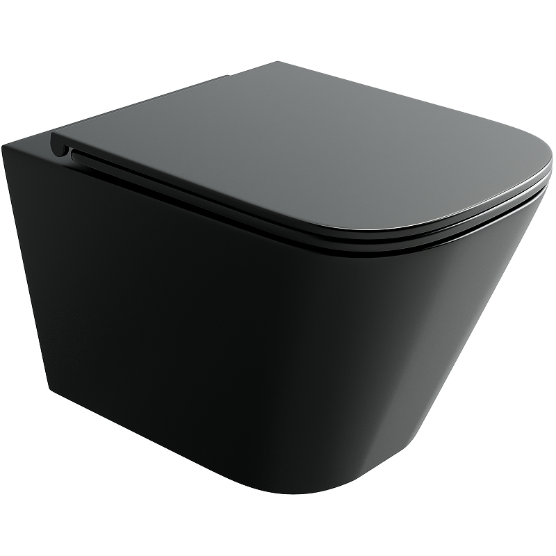  Унитаз подвесной безободковый Ceramica Nova Union CN4009TMB черный 