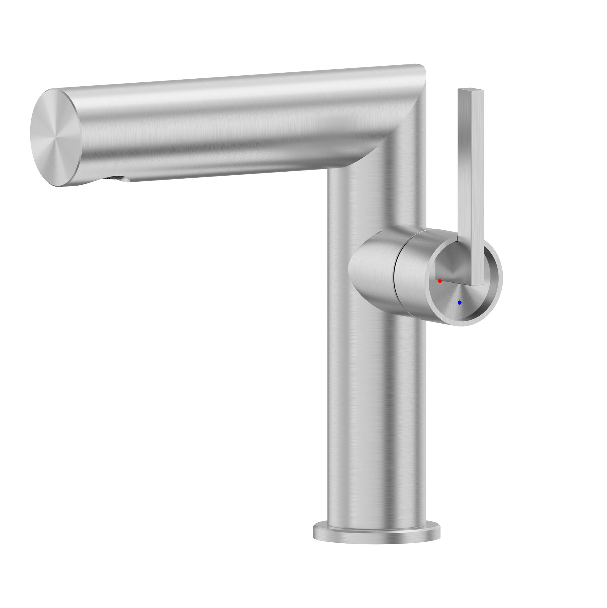 Смеситель для раковины Abber  Perfekte 316 AF8A10BST  сталь брашированная 