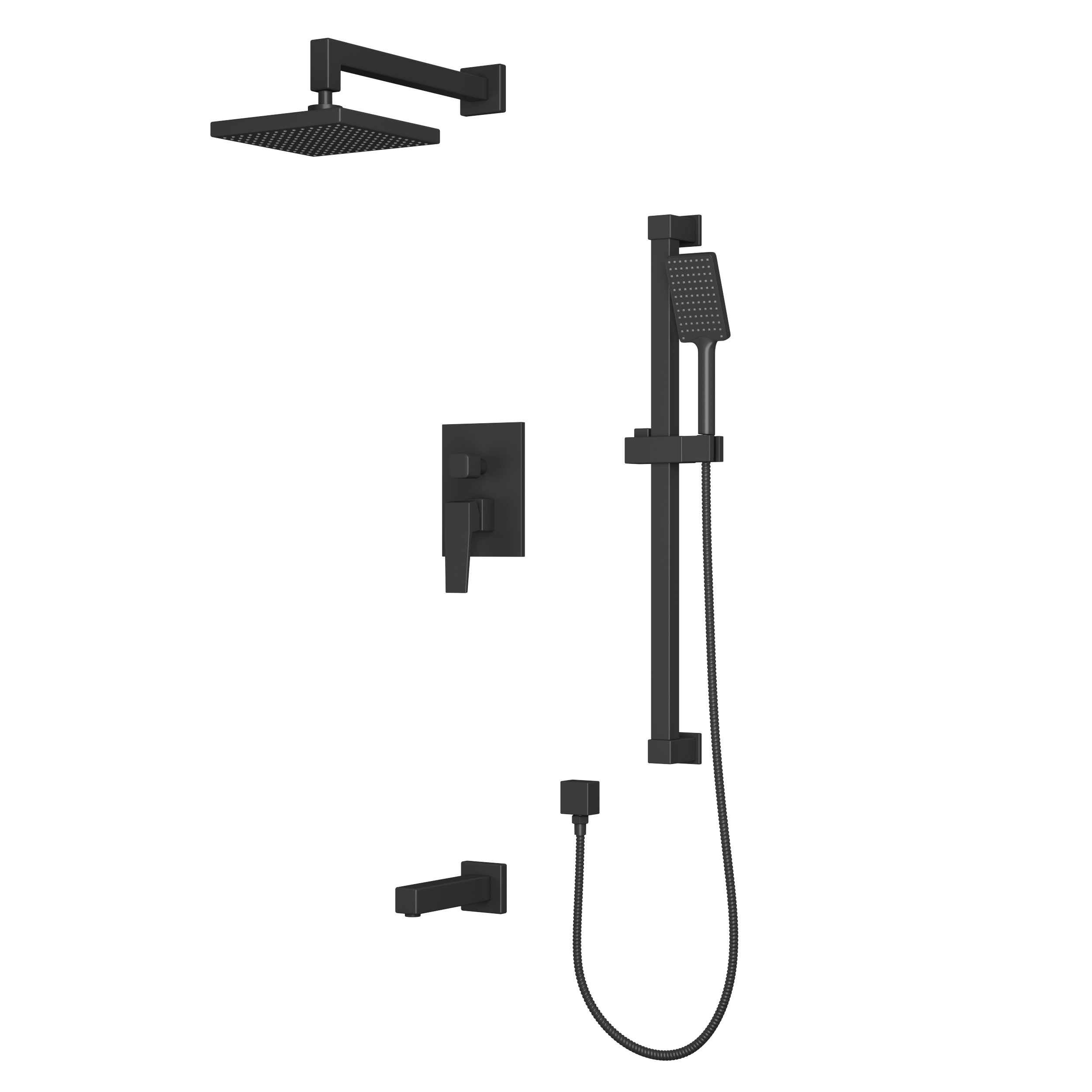 Душевая система Rush  Thira TR3635-60Black 