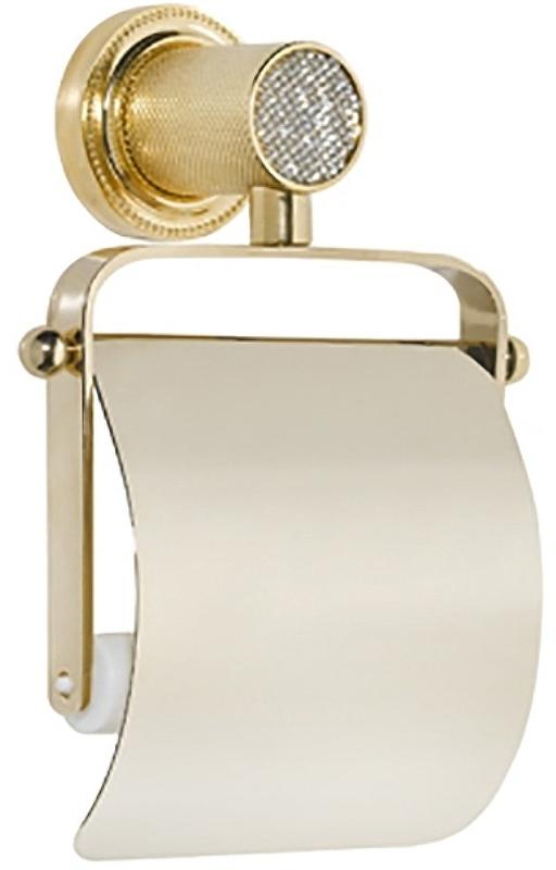 Держатель туалетной бумаги Boheme Royal Cristal 10921-G-B золото, черный 