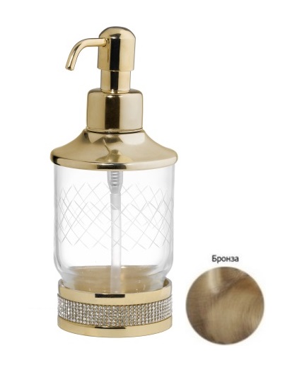 Дозатор Boheme Royal Cristal 10929-BR бронза 