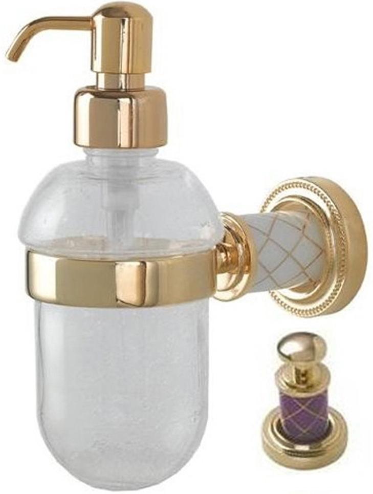 Дозатор для жидкого мыла Boheme Murano 10912-V-G фиолетовый, золото 