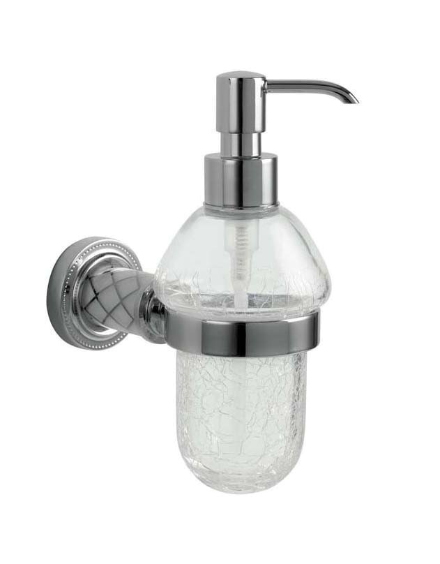 Дозатор для жидкого мыла Boheme Murano 10912-W-CR хром 