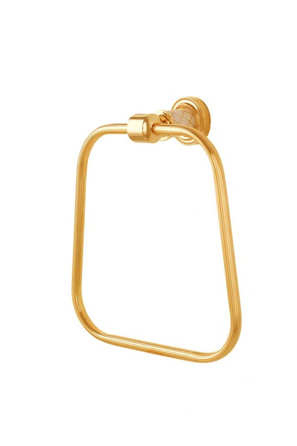 Кольцо для полотенец Boheme Murano 10905-W-G золото 