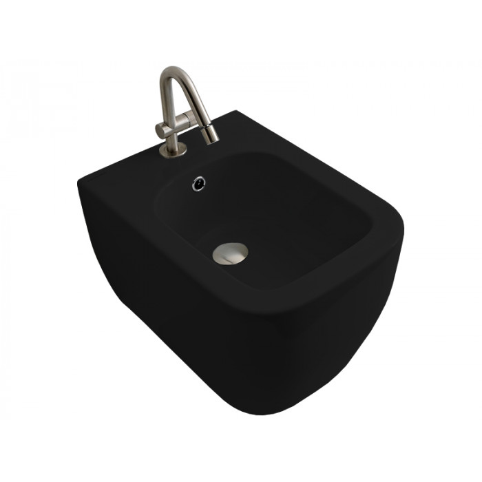 Биде подвесное Scarabeo Teorema 2.0 5127/49 черный матовый 