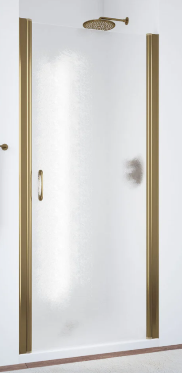 Дверь в душевой проем  EP LUX 95 05 02 R профиль бронза стекло шиншилла 