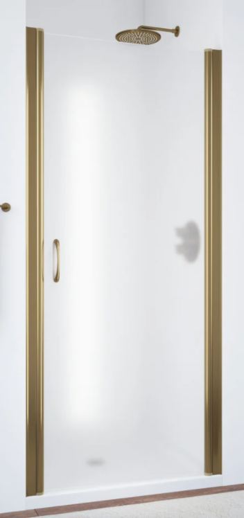 Дверь в душевой проем  EP LUX 95 05 10 R профиль бронза стекло сатин 