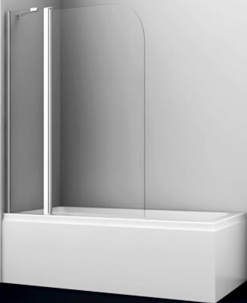 Шторка на ванну 110 см Wasserkraft Leine 35P02-110  