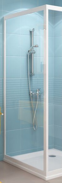 Шторка на ванну 90 см Ravak Supernova APSS-90 белая+пеарл 9407010211 